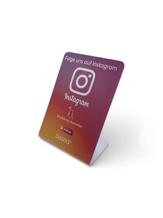 Instagram Aufsteller mit NFC