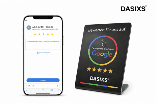 Google Bewertung Aufsteller mit NFC XL